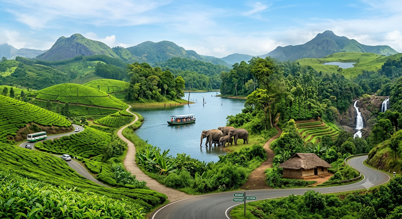 5 Days Kerala Honeymoon – Munnar, Thekkady & Wayanad